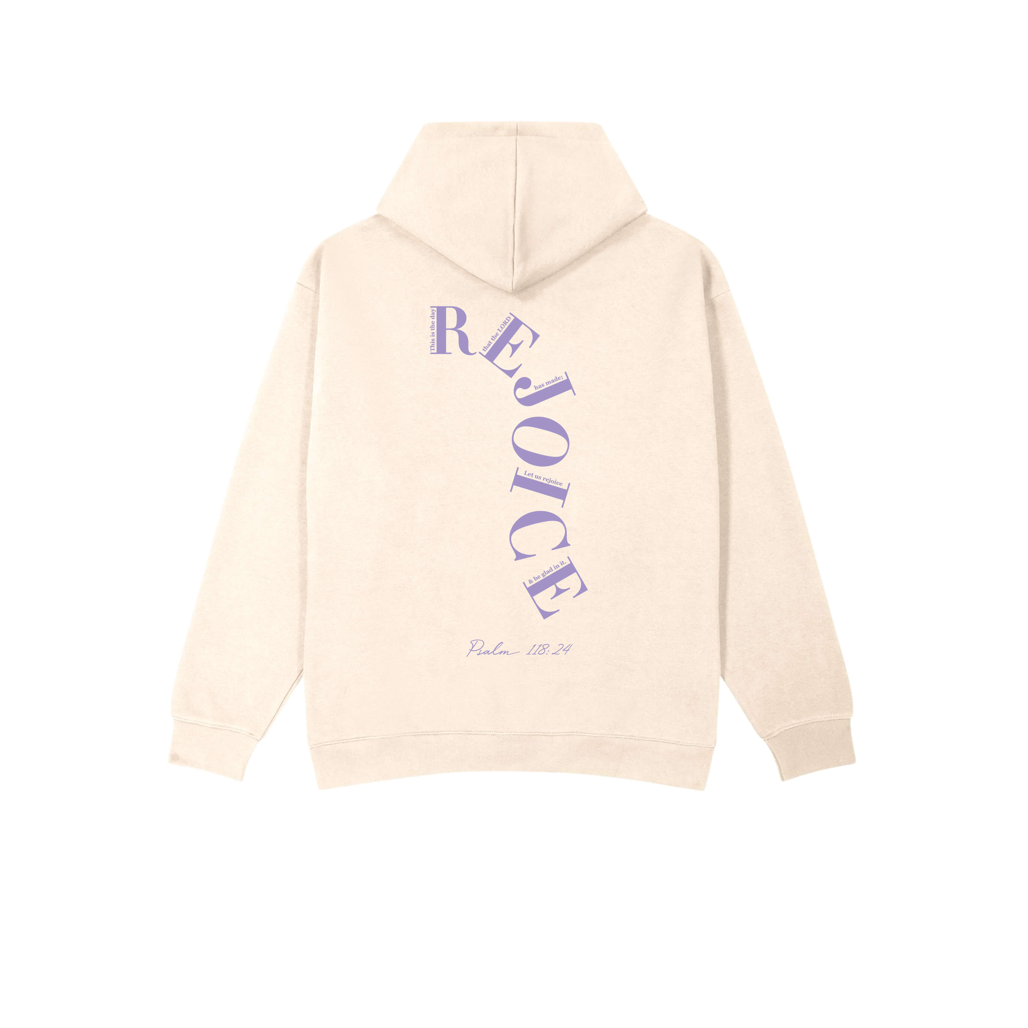 Sons and Daughters Rejoice Hoodie Ivory Back