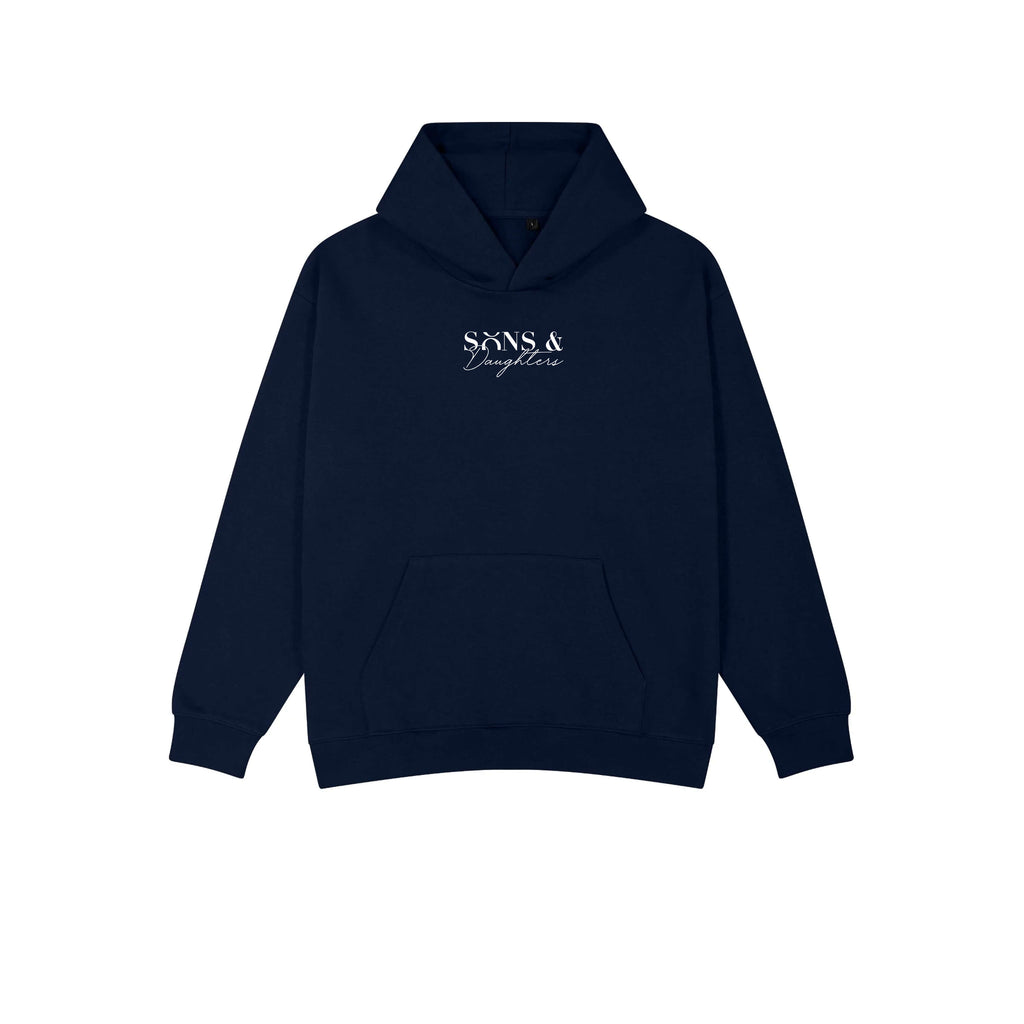 Sons and Daughters Rejoice Hoodie Navy Front